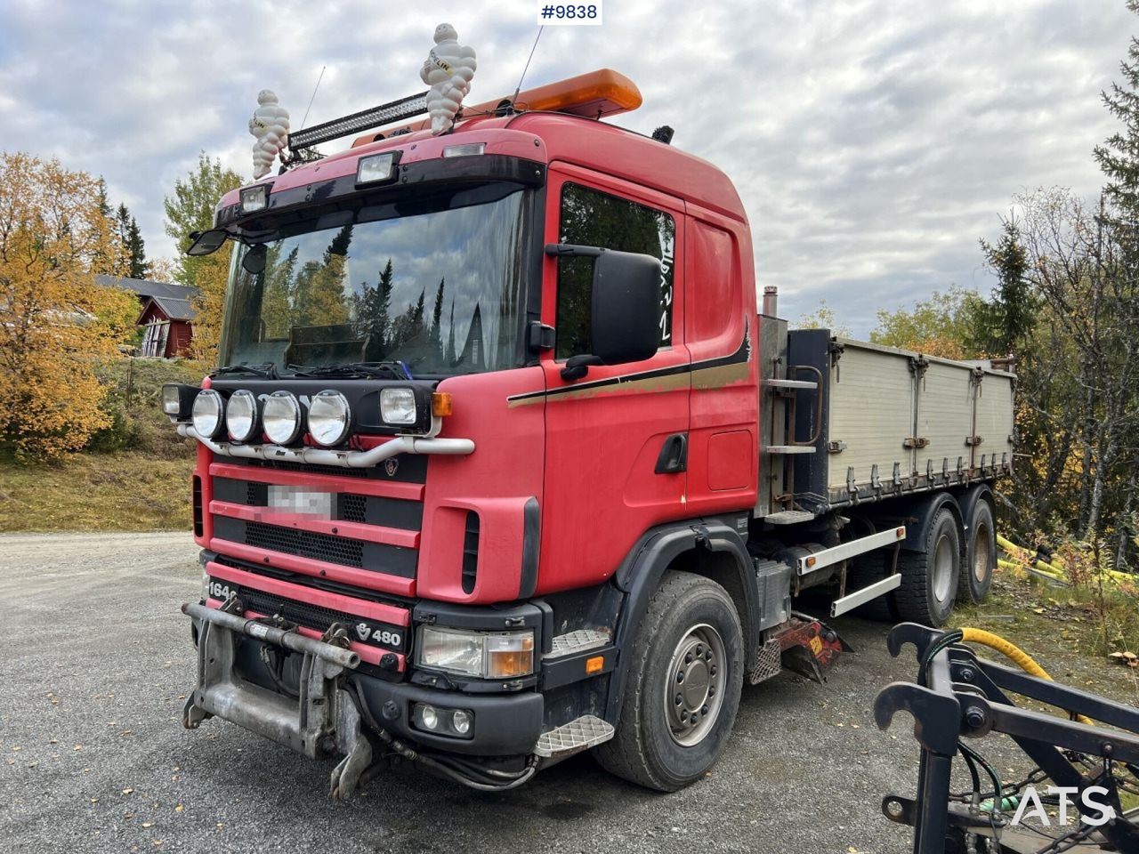 Dump Truck Scania R164 with plow equipment and underbite - Кипер: слика 1 Dump Truck Scania R164 with plow equipment and underbite - Кипер: слика 1