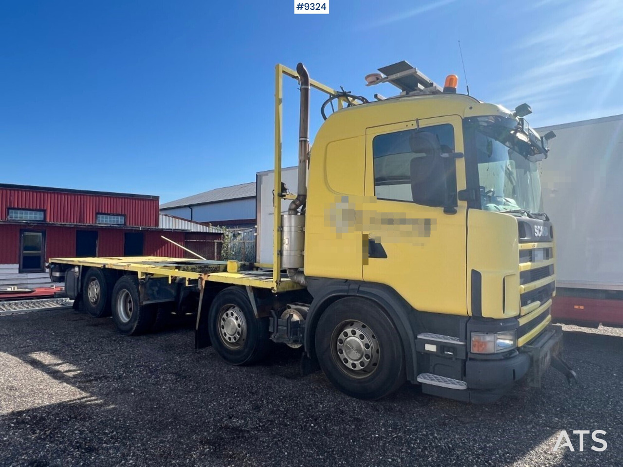 Flatbed truck Scania R124GB8X26NB420 - Камион со платформа: слика 4 Flatbed truck Scania R124GB8X26NB420 - Камион со платформа: слика 4