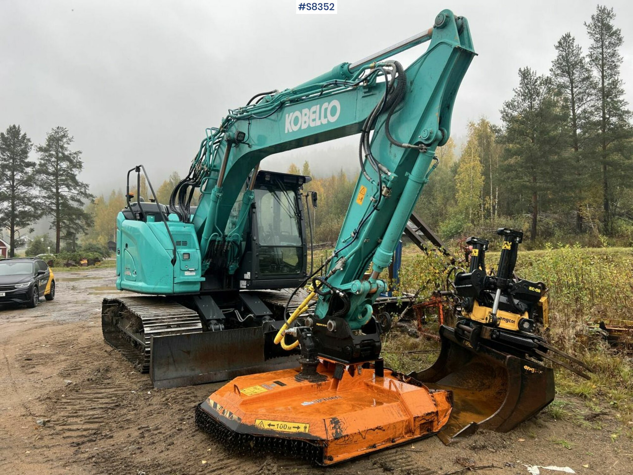KOBELCO SK140 SRLC-7 with Trejon Cutting unit and Engcon tiltrotator (SEE VIDEO) - Багер гасеничар: слика 2 KOBELCO SK140 SRLC-7 with Trejon Cutting unit and Engcon tiltrotator (SEE VIDEO) - Багер гасеничар: слика 2
