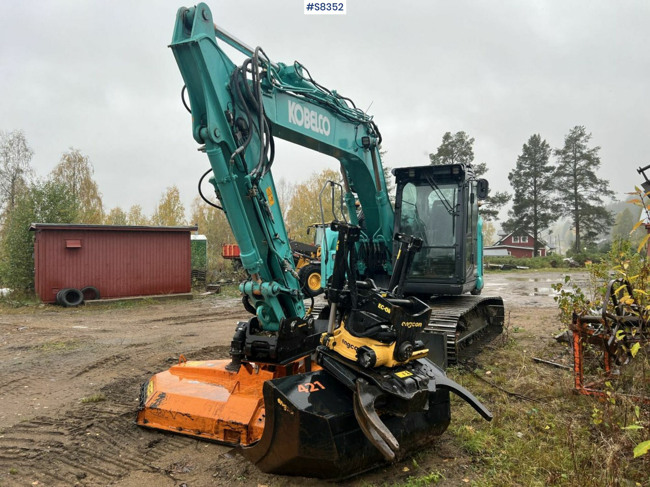 KOBELCO SK140 SRLC-7 with Trejon Cutting unit and Engcon tiltrotator (SEE VIDEO) - Багер гасеничар: слика 1 KOBELCO SK140 SRLC-7 with Trejon Cutting unit and Engcon tiltrotator (SEE VIDEO) - Багер гасеничар: слика 1