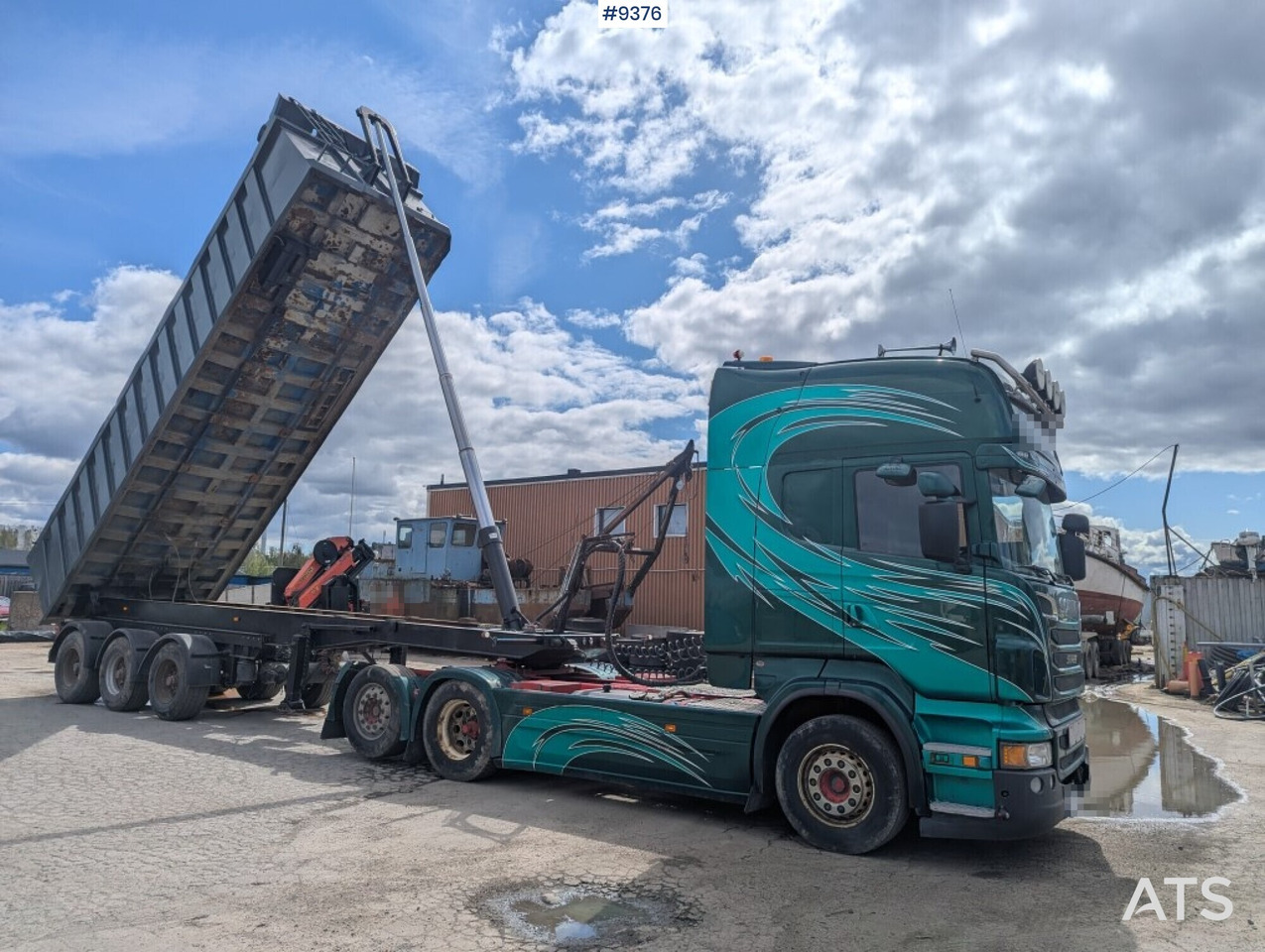 Truck unit Scania R730 V8 6X2 with RKP tipping trailer (VIDEO) - Камион влекач: слика 2 Truck unit Scania R730 V8 6X2 with RKP tipping trailer (VIDEO) - Камион влекач: слика 2