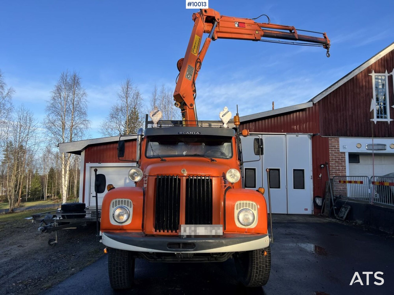 SCANIA L86 S46 Crane truck/tipper truck with attachments - Кипер, Камион со кран: слика 2 SCANIA L86 S46 Crane truck/tipper truck with attachments - Кипер, Камион со кран: слика 2