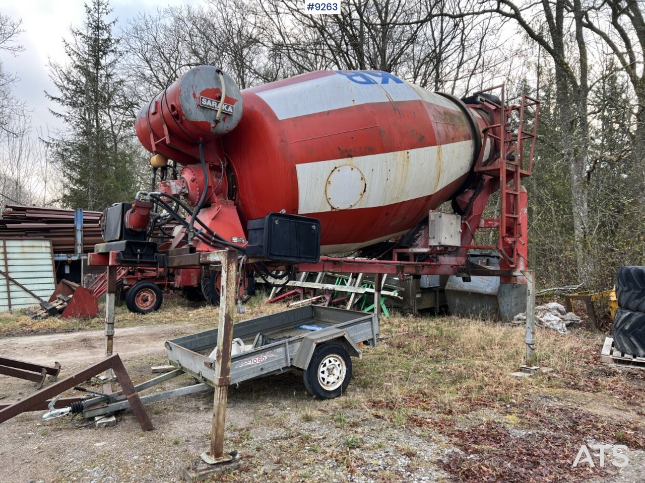 Saraka Concrete mixer - Барабан миксер за бетон: слика 1 Saraka Concrete mixer - Барабан миксер за бетон: слика 1
