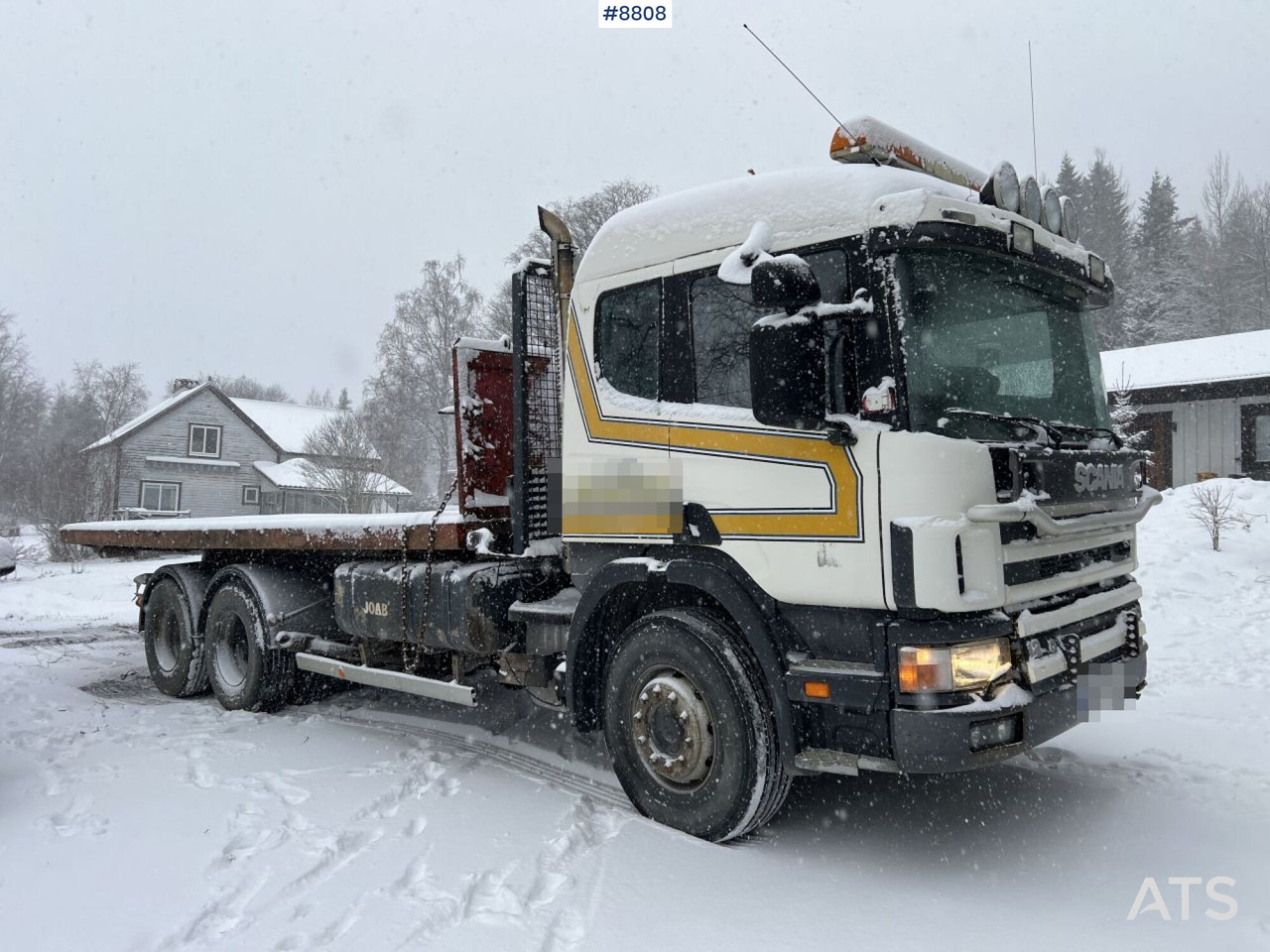 Scania R124GB with plow mount and underbite - Камион со кука за подигање: слика 2 Scania R124GB with plow mount and underbite - Камион со кука за подигање: слика 2