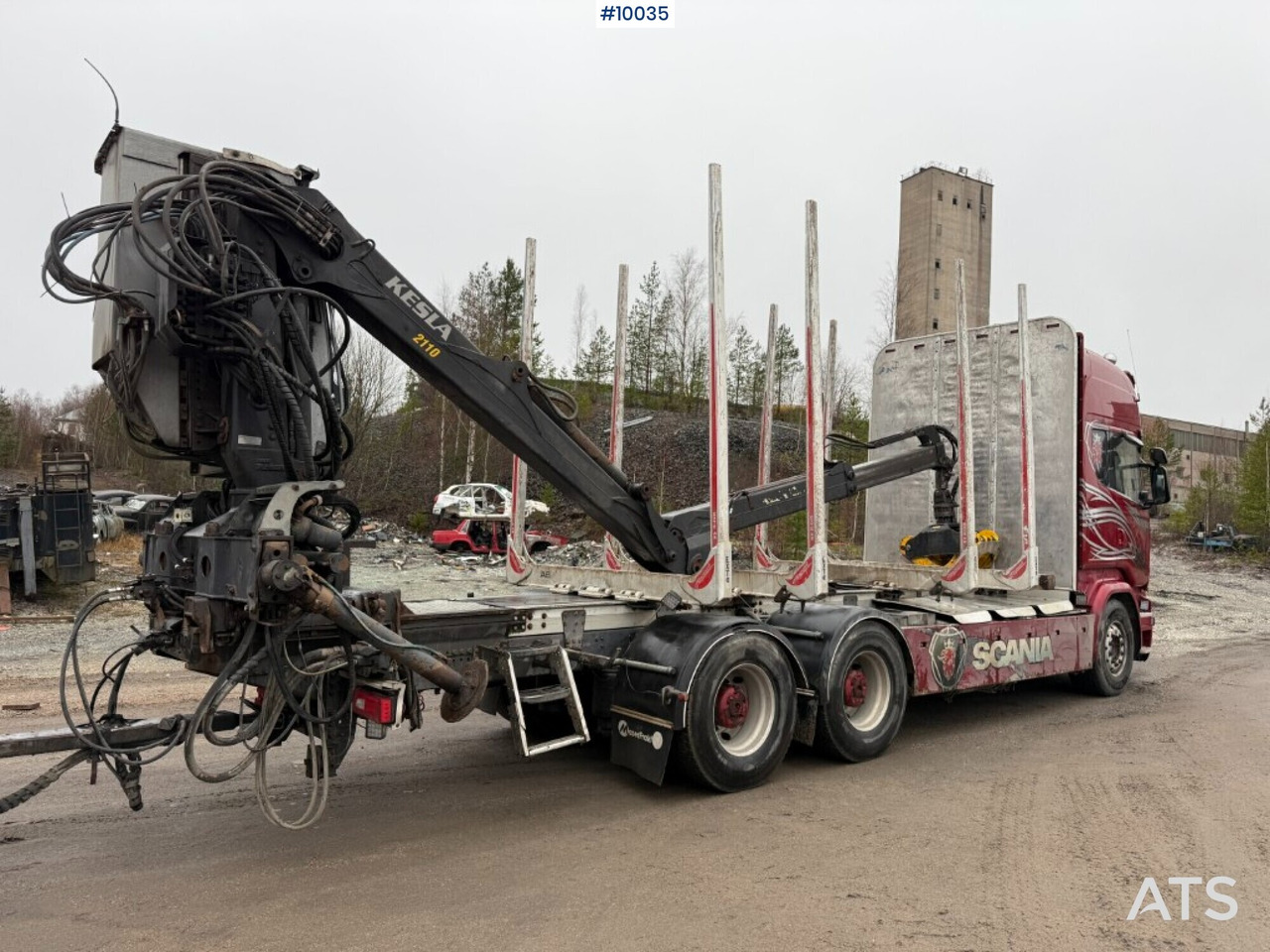 Scania R730 timber truck with crane and trailer (VIDEO) - Камион за дрва, Камион со кран: слика 4 Scania R730 timber truck with crane and trailer (VIDEO) - Камион за дрва, Камион со кран: слика 4