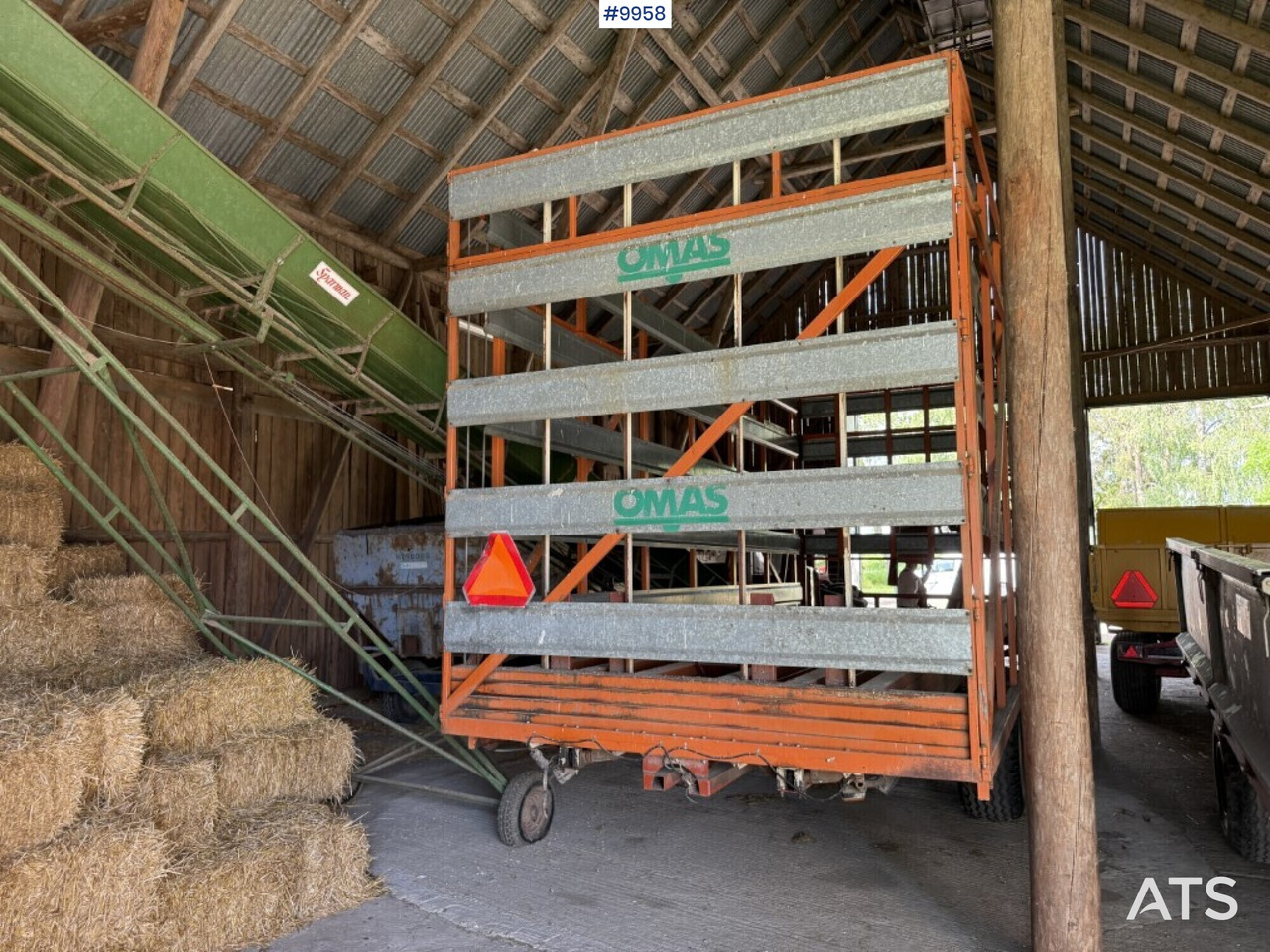 Self-loading trailer small bale Omas CB170 S - Опрема за силос, Приколка: слика 5 Self-loading trailer small bale Omas CB170 S - Опрема за силос, Приколка: слика 5