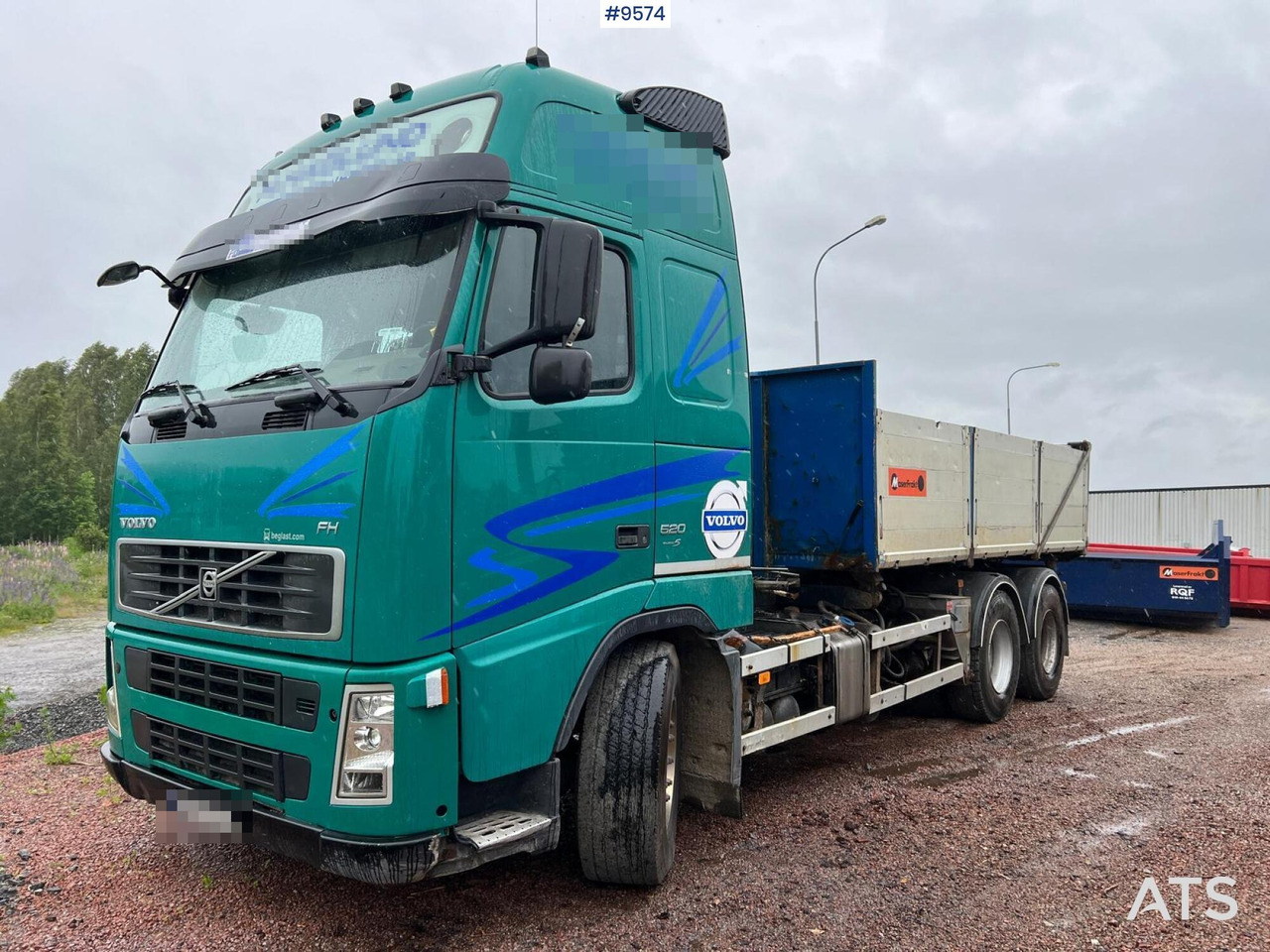 Volvo FH 520 6X4 Quick lock with flatbed - Камион со платформа: слика 1 Volvo FH 520 6X4 Quick lock with flatbed - Камион со платформа: слика 1