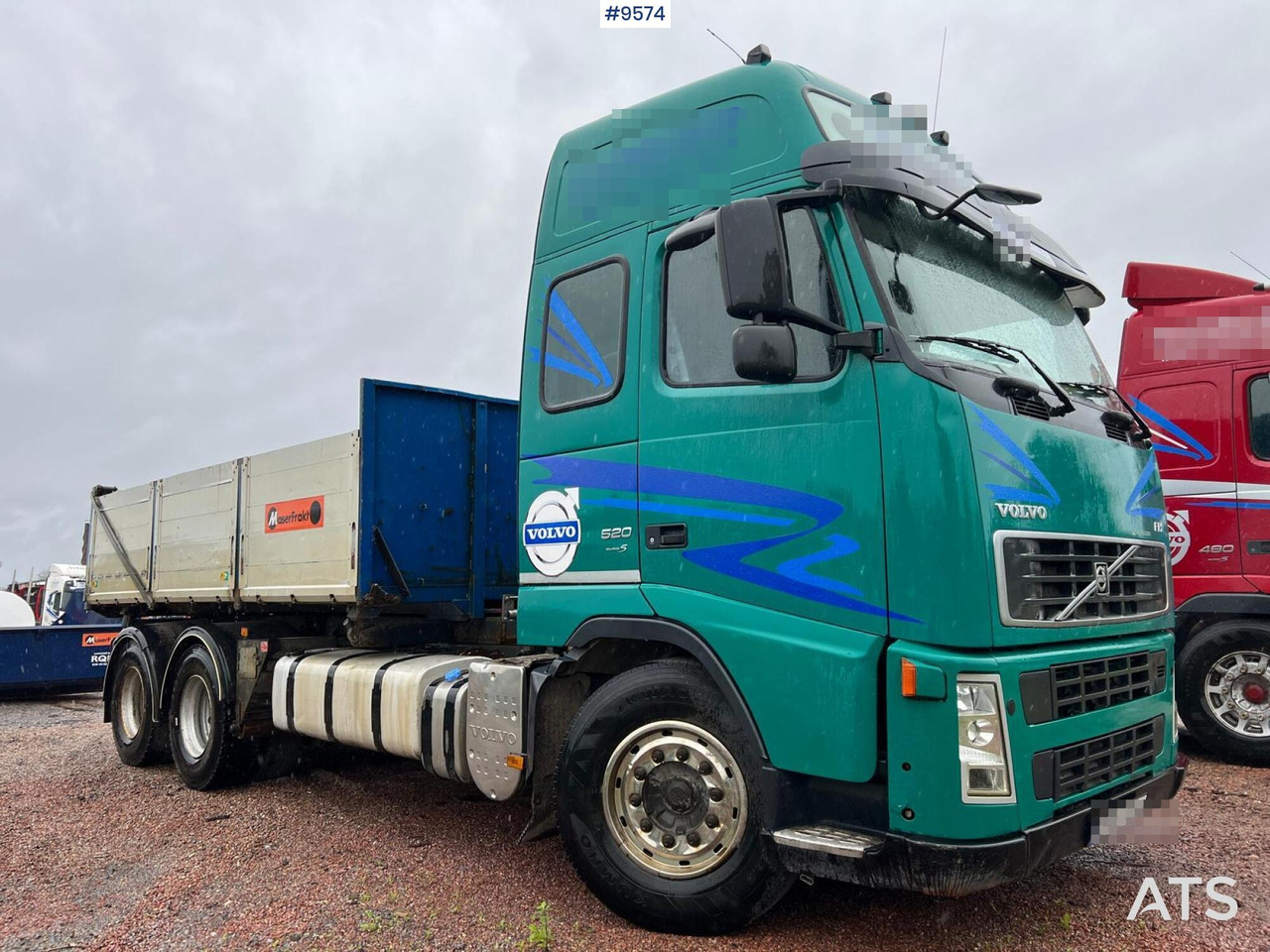 Volvo FH 520 6X4 Quick lock with flatbed - Камион со платформа: слика 2 Volvo FH 520 6X4 Quick lock with flatbed - Камион со платформа: слика 2
