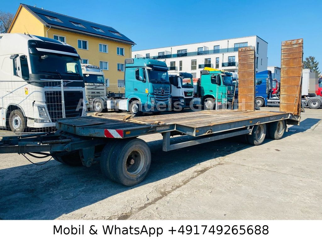 Goldhofer TU 3-24/80 Drehschemel *Rampen/L.8,30m/TÜV-11.25 - Приколка за низок утовар: слика 1 Goldhofer TU 3-24/80 Drehschemel *Rampen/L.8,30m/TÜV-11.25 - Приколка за низок утовар: слика 1