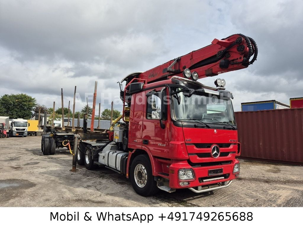 Mercedes-Benz Actros III 2660 L BL 6x4 *Retarder/AP/Palfinger Mercedes-Benz Actros III 2660 L BL 6x4 *Retarder/AP/Palfinger - Камион за дрва: слика 1 Mercedes-Benz Actros III 2660 L BL 6x4 *Retarder/AP/Palfinger Mercedes-Benz Actros III 2660 L BL 6x4 *Retarder/AP/Palfinger - Камион за дрва: слика 1