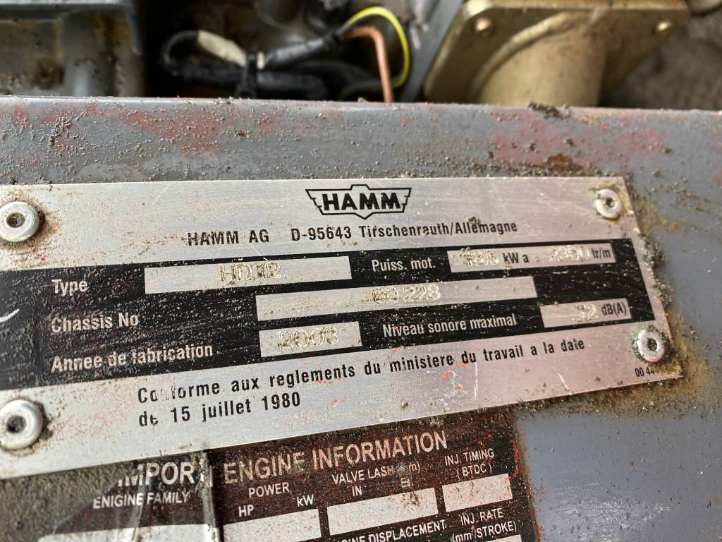 Ваљак за пат Hamm HD 12 a réparer /Machine d'origine Française: слика 8