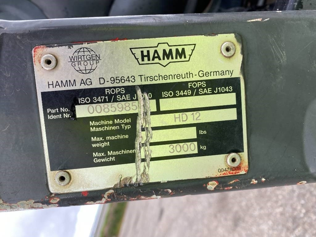 Ваљак за пат Hamm HD 12 a réparer /Machine d'origine Française: слика 45