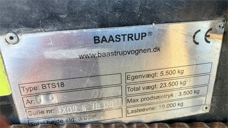 Baastrup BTS 18 Tons Med tørrekanal - Земјоделска приколка за истурање/ Истурач: слика 4 Baastrup BTS 18 Tons Med tørrekanal - Земјоделска приколка за истурање/ Истурач: слика 4