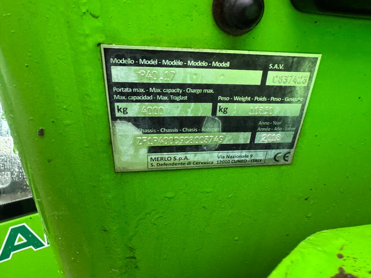 MERLO P40.17 - Телескопски ракувач: слика 5 MERLO P40.17 - Телескопски ракувач: слика 5