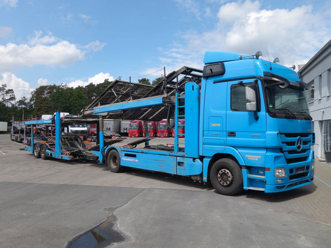 Mercedes-Benz Actros 1846 mit Kässbohrer Metago/Vario - Автотранспортен камион: слика 4 Mercedes-Benz Actros 1846 mit Kässbohrer Metago/Vario - Автотранспортен камион: слика 4