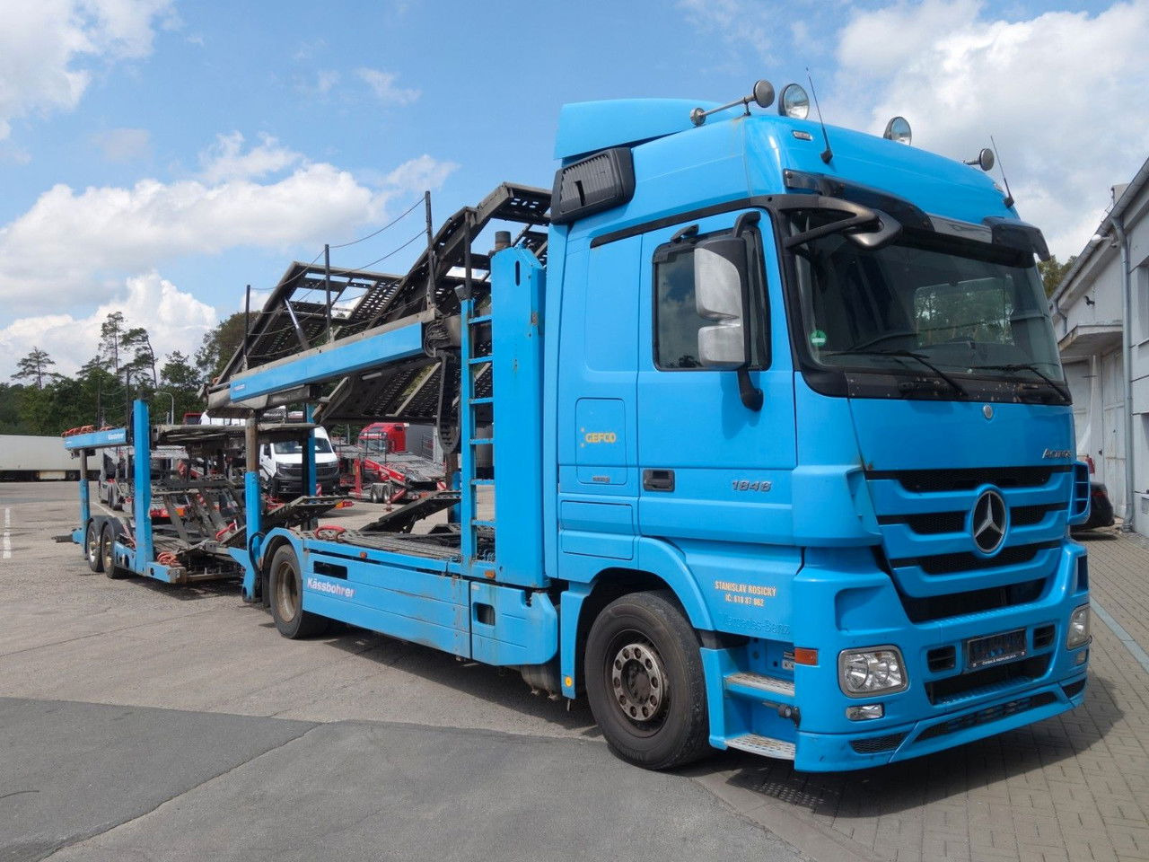 Mercedes-Benz Actros 1846 mit Kässbohrer Metago/Vario - Автотранспортен камион: слика 3 Mercedes-Benz Actros 1846 mit Kässbohrer Metago/Vario - Автотранспортен камион: слика 3