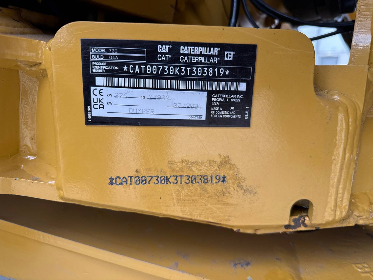 Зглобен истоварувач CAT 730: слика 7 Зглобен истоварувач CAT 730: слика 7