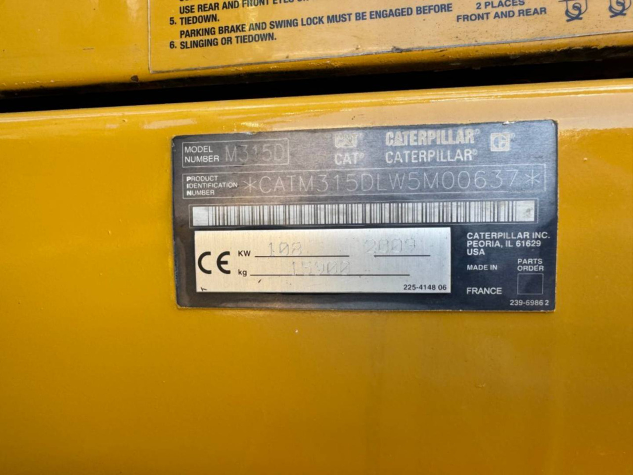Багер на тркала CAT M315D: слика 6