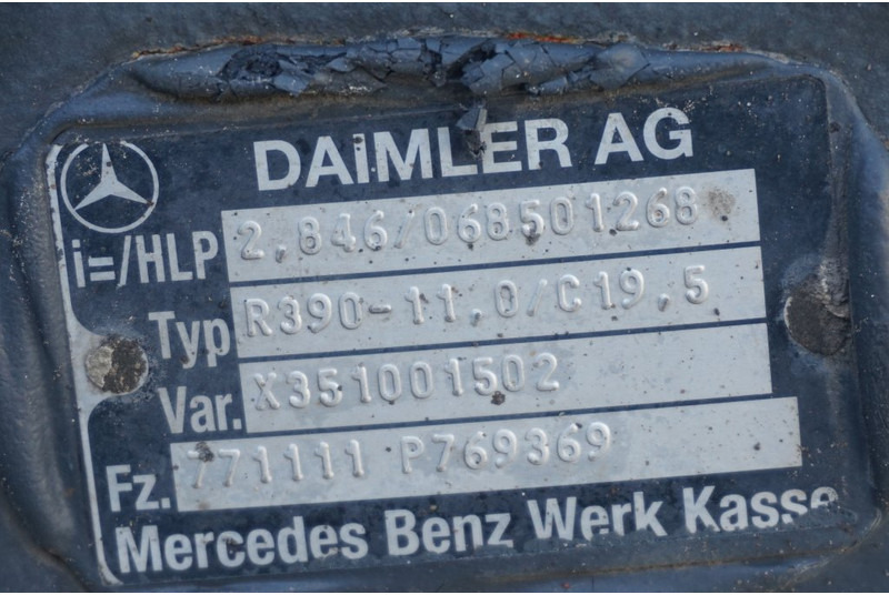 Mercedes-Benz R390-11/C-19.5 37/13 - Задна оска за Камион: слика 4 Mercedes-Benz R390-11/C-19.5 37/13 - Задна оска за Камион: слика 4