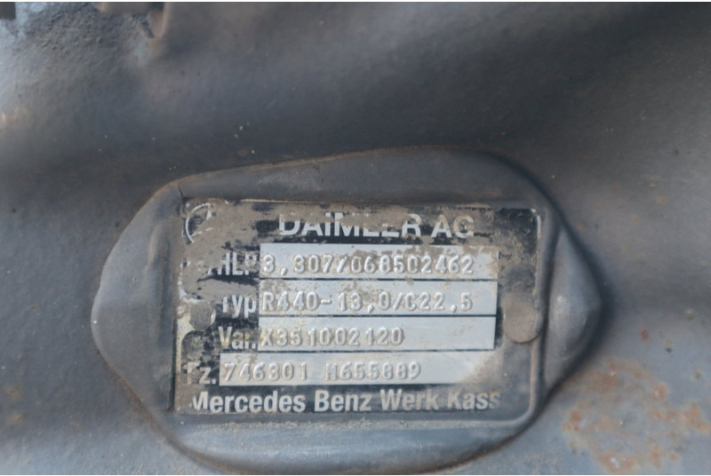 Mercedes-Benz R440-13A/C22.5 43/13 - Задна оска за Камион: слика 4 Mercedes-Benz R440-13A/C22.5 43/13 - Задна оска за Камион: слика 4