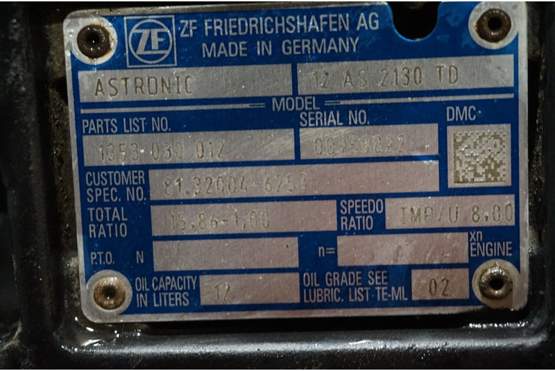 ZF 12AS2130DD TGS 81.32004-6257 - Менувач за Камион: слика 5 ZF 12AS2130DD TGS 81.32004-6257 - Менувач за Камион: слика 5