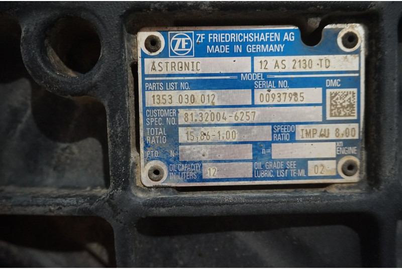 ZF 12AS2130DD TGS 81.32004-6257 - Менувач за Камион: слика 5 ZF 12AS2130DD TGS 81.32004-6257 - Менувач за Камион: слика 5