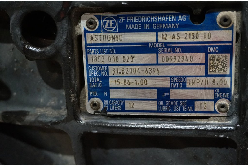 ZF 12AS2130DD TGS 81.32004-6396 - Менувач за Камион: слика 5 ZF 12AS2130DD TGS 81.32004-6396 - Менувач за Камион: слика 5