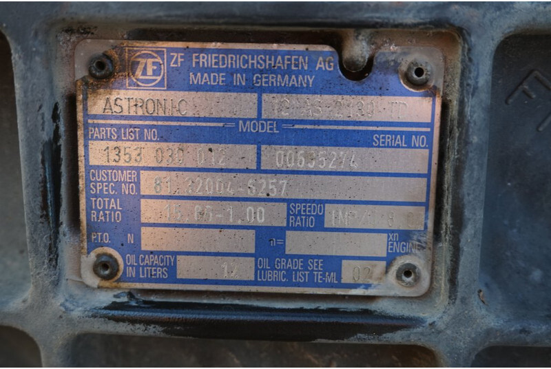 ZF 12AS2330DD TGX - Менувач за Камион: слика 5 ZF 12AS2330DD TGX - Менувач за Камион: слика 5