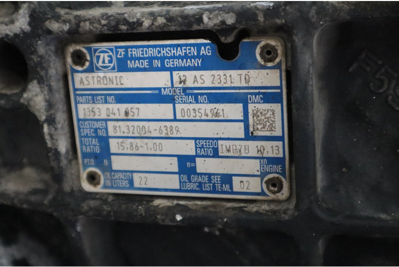 ZF 12AS2331DD+INT3 - Менувач за Камион: слика 5 ZF 12AS2331DD+INT3 - Менувач за Камион: слика 5