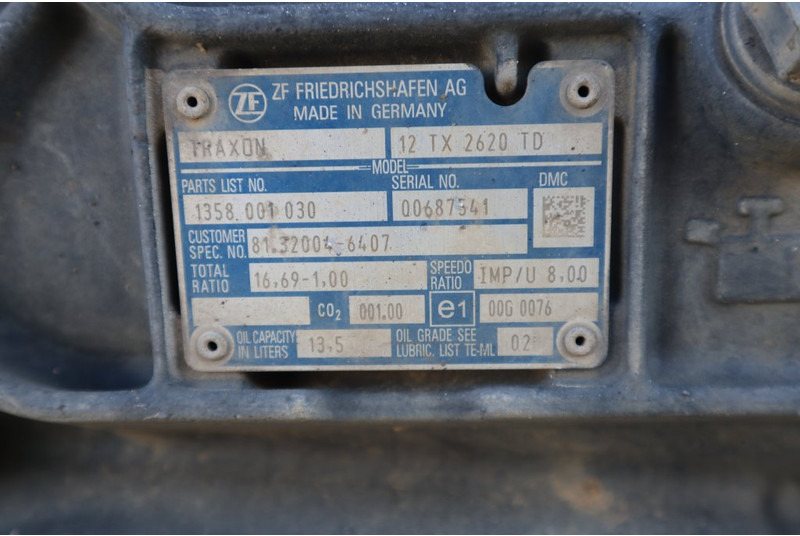 ZF 12TX2620DD 81.32004-6407 - Менувач за Камион: слика 5 ZF 12TX2620DD 81.32004-6407 - Менувач за Камион: слика 5