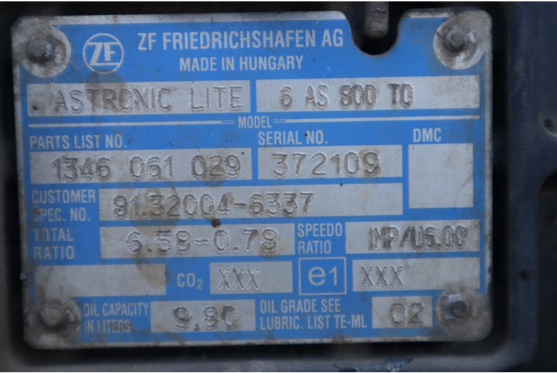 ZF 6AS800TO TGL EURO6 81.32004-6337 - Менувач за Камион: слика 5 ZF 6AS800TO TGL EURO6 81.32004-6337 - Менувач за Камион: слика 5