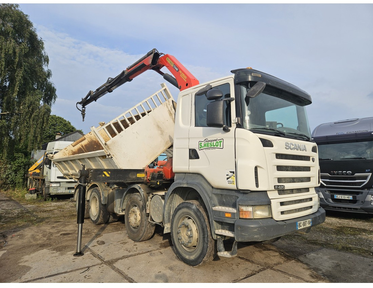 Scania R420 8x4 Tipper Crane Palfinger 23500 - Кипер, Камион со кран: слика 5 Scania R420 8x4 Tipper Crane Palfinger 23500 - Кипер, Камион со кран: слика 5