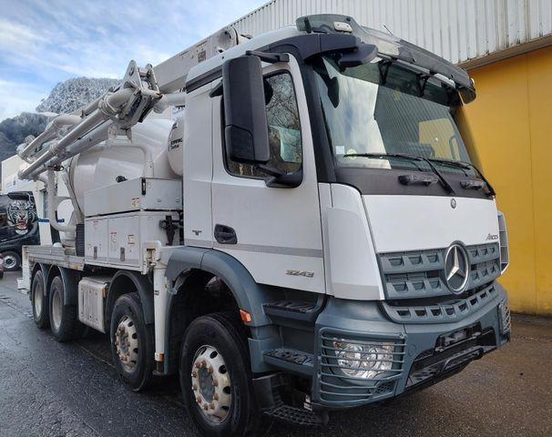 Mercedes-Benz Arocs 3243 8x4, E6, Schwing 24m, Stetter 7m3 - Камион со бетонска пумпа: слика 1 Mercedes-Benz Arocs 3243 8x4, E6, Schwing 24m, Stetter 7m3 - Камион со бетонска пумпа: слика 1