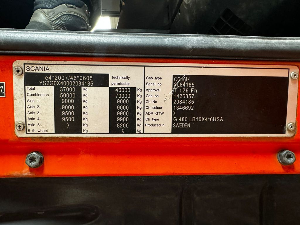 Лизинг на Scania G480 LB 10x4 6HSA, Amphitec Vortex G2  Scania G480 LB 10x4 6HSA, Amphitec Vortex G2: слика 14