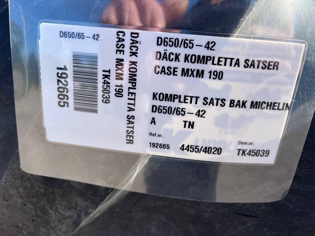 Michelin 650/65-42 hjul till Case MXM190 - Гума за Земјоделска машина: слика 2 Michelin 650/65-42 hjul till Case MXM190 - Гума за Земјоделска машина: слика 2