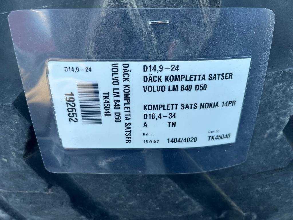 Nokia 18,4-34 14,9-24 till Volvo Bm 840 841 - Гума за Градежна машина: слика 2 Nokia 18,4-34 14,9-24 till Volvo Bm 840 841 - Гума за Градежна машина: слика 2