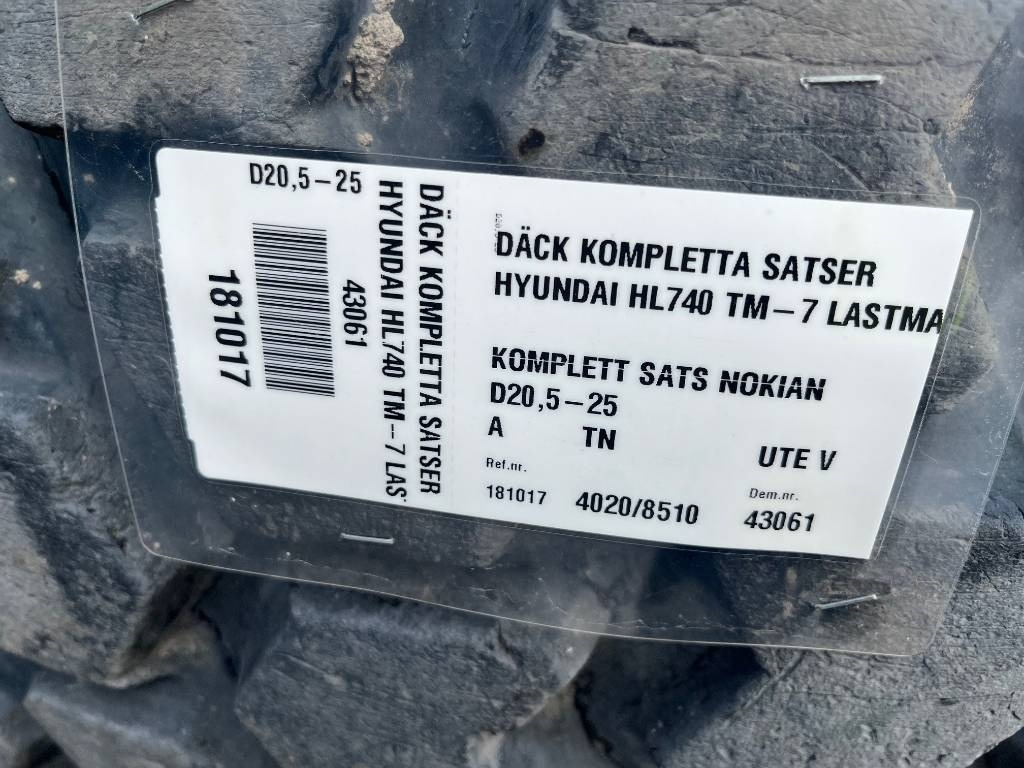 Nokian 20,5 R25 Loader grip Volvo Hyundai Huddig - Комплетно тркало: слика 3 Nokian 20,5 R25 Loader grip Volvo Hyundai Huddig - Комплетно тркало: слика 3