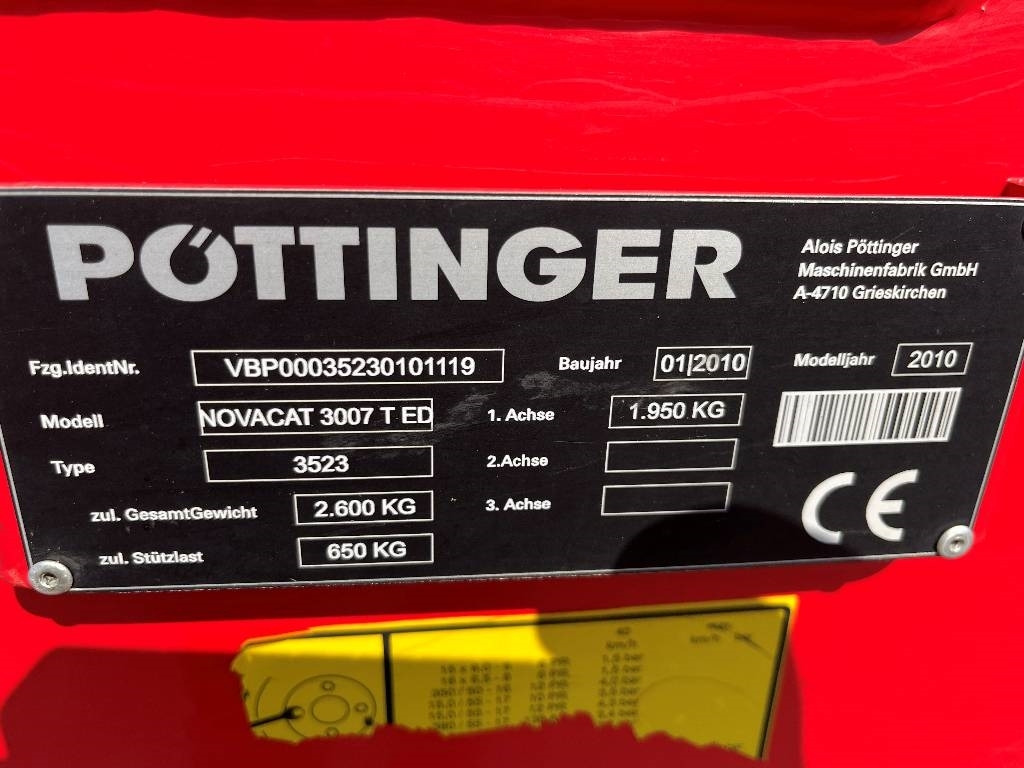 Pöttinger NovaCat 3007 T Dismantled. Only spare parts - Косилка: слика 5 Pöttinger NovaCat 3007 T Dismantled. Only spare parts - Косилка: слика 5