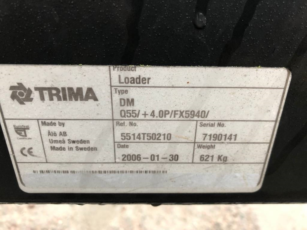 Reservdelar / Parts till Trima / Ålö +4,0P - Преден утоварувач за трактор: слика 3 Reservdelar / Parts till Trima / Ålö +4,0P - Преден утоварувач за трактор: слика 3