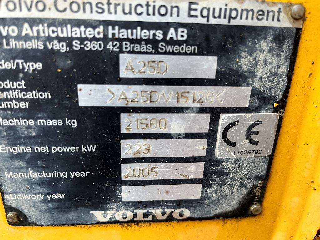 Volvo A 25 D dismantled. Only spare parts  - Зглобен истоварувач: слика 5 Volvo A 25 D dismantled. Only spare parts  - Зглобен истоварувач: слика 5