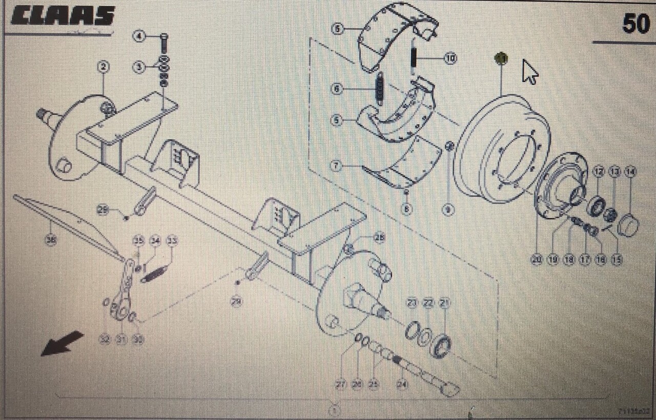 CLAAS 00 0935 996 0/Claas bęben hamulcowy/Claas Quadrant 2200 Advantage - Кочни тапани за Земјоделска машина: слика 1 CLAAS 00 0935 996 0/Claas bęben hamulcowy/Claas Quadrant 2200 Advantage - Кочни тапани за Земјоделска машина: слика 1