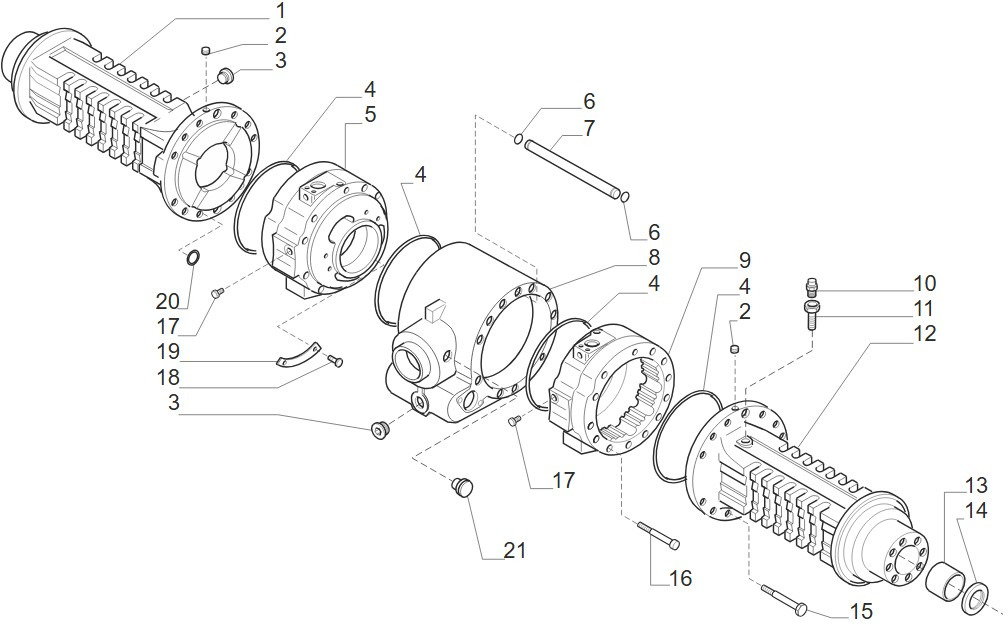 Carraro 28.32M 11885677 150006 Obudowa Mostu Pochwa Zwolnica Zwrotnica Hamulec Piasta CZĘŚCI - Оска и делови за Земјоделска машина: слика 2 Carraro 28.32M 11885677 150006 Obudowa Mostu Pochwa Zwolnica Zwrotnica Hamulec Piasta CZĘŚCI - Оска и делови за Земјоделска машина: слика 2