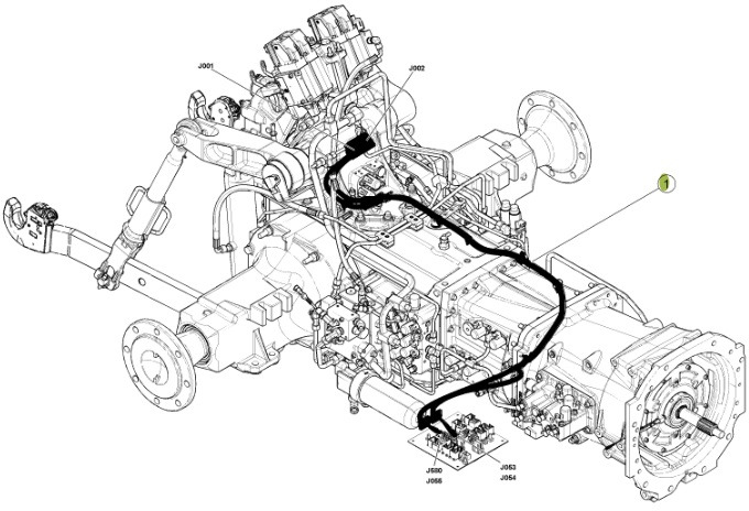 Claas Arion 550-520 650-620 - kabel wiązka elektryczna 0021500712 - Појас за кабел/ Жица за Трактор: слика 2 Claas Arion 550-520 650-620 - kabel wiązka elektryczna 0021500712 - Појас за кабел/ Жица за Трактор: слика 2