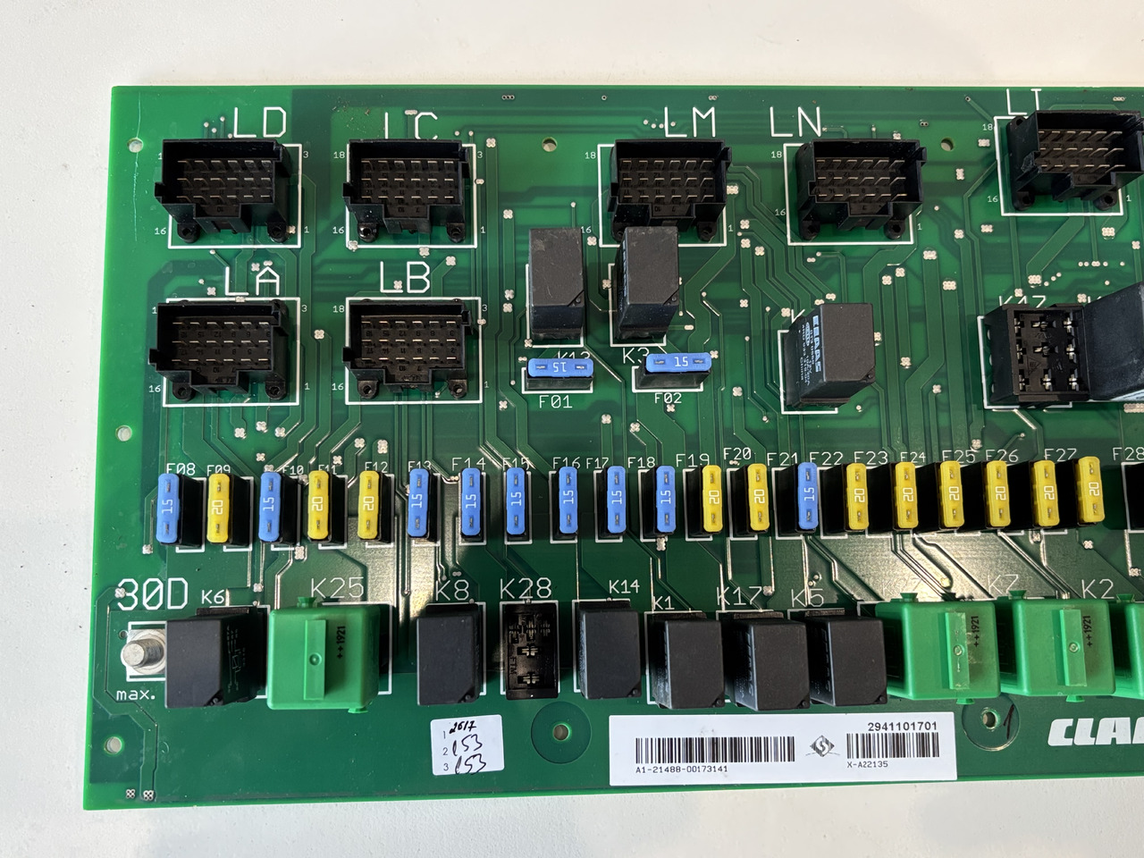 Claas Lexion 620 630 640 670 740 760 780 Centrala Elektryczna 0000173141 00 0017 314 1 NOWA - Единица за контрола за Земјоделска машина: слика 3 Claas Lexion 620 630 640 670 740 760 780 Centrala Elektryczna 0000173141 00 0017 314 1 NOWA - Единица за контрола за Земјоделска машина: слика 3