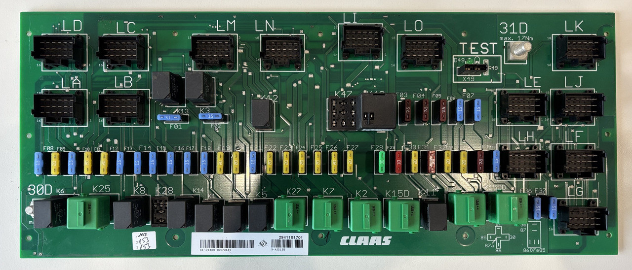 Claas Lexion 620 630 640 670 740 760 780 Centrala Elektryczna 0000173141 00 0017 314 1 NOWA - Единица за контрола за Земјоделска машина: слика 1 Claas Lexion 620 630 640 670 740 760 780 Centrala Elektryczna 0000173141 00 0017 314 1 NOWA - Единица за контрола за Земјоделска машина: слика 1
