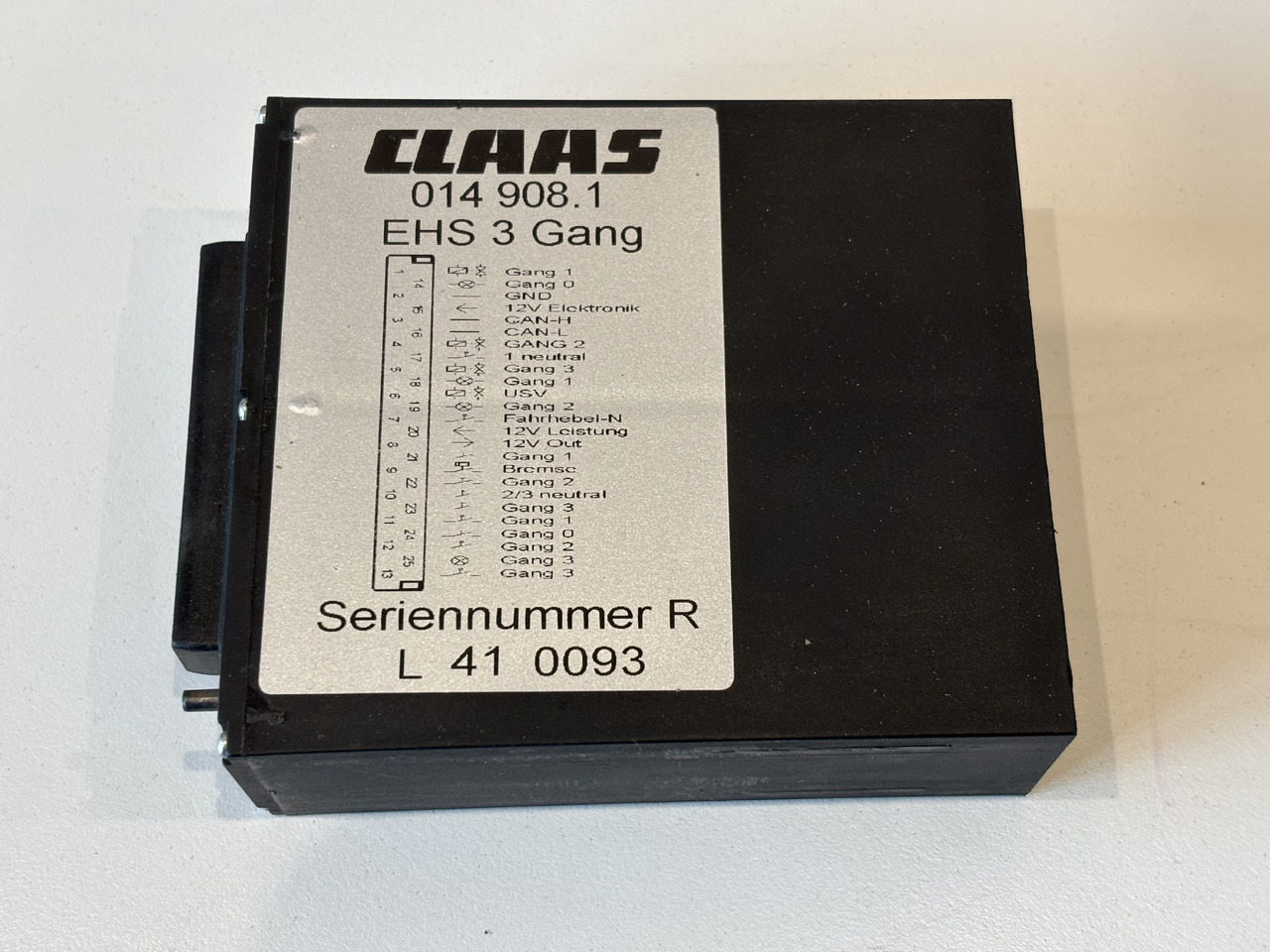 Claas Lexion Moduł Sterownik EHS 3 Gang 014 908.1 0149081 014908.1 - Единица за контрола за Земјоделска машина: слика 1 Claas Lexion Moduł Sterownik EHS 3 Gang 014 908.1 0149081 014908.1 - Единица за контрола за Земјоделска машина: слика 1