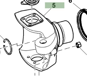 John Deere 7830 Jarzmo Przegub Zwrotnica Przekładnia Prawa R155627 - Рукавец за Земјоделска машина: слика 1 John Deere 7830 Jarzmo Przegub Zwrotnica Przekładnia Prawa R155627 - Рукавец за Земјоделска машина: слика 1