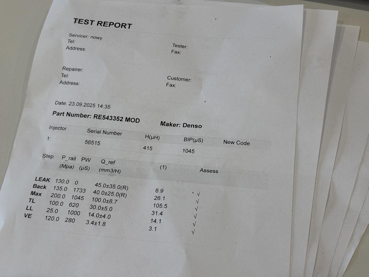 John Deere 9.0L HPCR RE543352 Wtryskiwacz Wtryskiwacze 095000-0610 RE543605 0610 PO REGENERACJI - Инјектор за Земјоделска машина: слика 5 John Deere 9.0L HPCR RE543352 Wtryskiwacz Wtryskiwacze 095000-0610 RE543605 0610 PO REGENERACJI - Инјектор за Земјоделска машина: слика 5