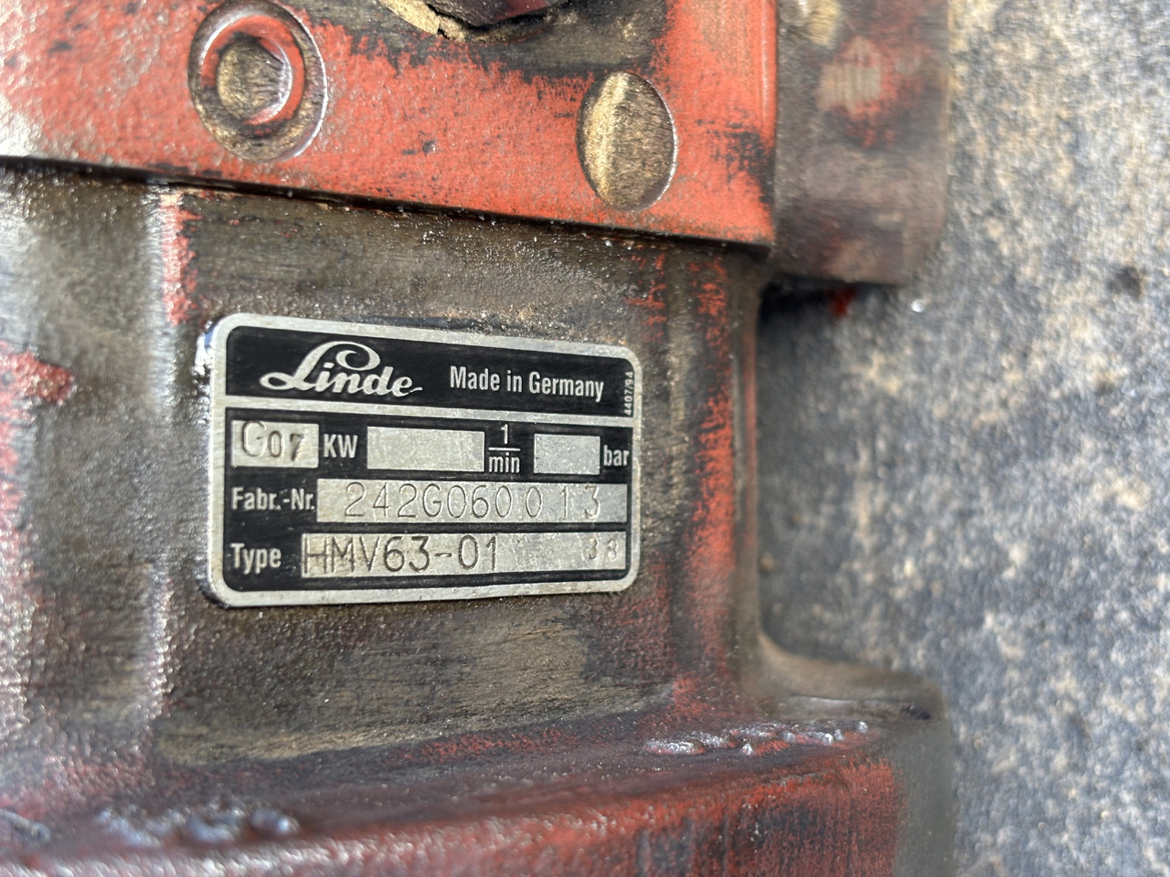 Linde HMV63-01 Pompa Hydrauliczna Tłokowa Silnik - Хидраулична пумпа за Земјоделска машина: слика 5 Linde HMV63-01 Pompa Hydrauliczna Tłokowa Silnik - Хидраулична пумпа за Земјоделска машина: слика 5