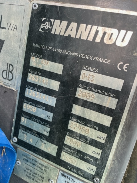 Manitou 634-120 LSU zwolnica zwrotnica skrzynia biegów koła kabina części - Рукавец за Земјоделска машина: слика 4 Manitou 634-120 LSU zwolnica zwrotnica skrzynia biegów koła kabina części - Рукавец за Земјоделска машина: слика 4